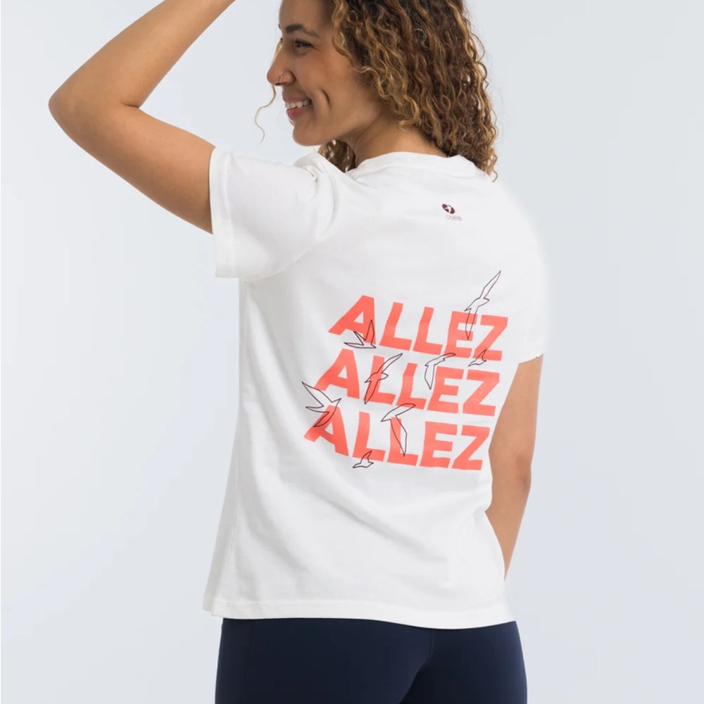 Oiselle Allez Allez Cotton Tee.  SzM